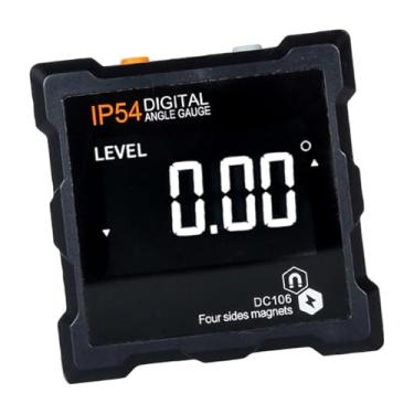 Imagem de Bothyi Acessórios para ferramentas de medição de inclinômetro digital, medidor de ângulo digital à prova d'água, nível eletrônico para máquinas de, Preto