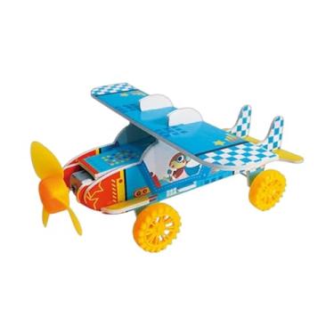 Imagem de EHJRE Kit planador monoplano faça você mesmo, brinquedo educativo para ensino de ciências, habilidades motoras finas, pacote de materiais feito à mão