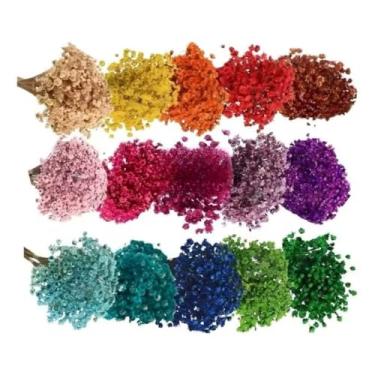 Imagem de 250 sempre vivas florzinhas desidratadas para lembrancinhas arranjos de mesa casamentos maço organizado(verde)