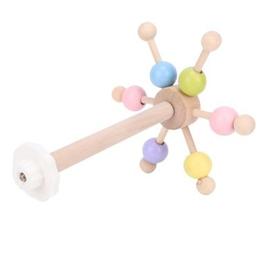 Imagem de Zerodis Brinquedo de Poleiro de Pássaros de Madeira, Suporte de Travamento Seguro, Brinquedos de Mastigar, Acessórios de Gaiola Pendurados para Pássaros Pequenos, Bastão de Escalada