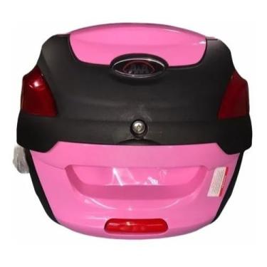 Imagem de Baú Para Moto 41 Litros Original | Com Base Para FixaçãO | Capacidade MéDia(Rosa)