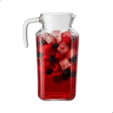 Imagem de Jarra Vidro Resistente 1,8l Tampa Plástica Água, Suco E Chá