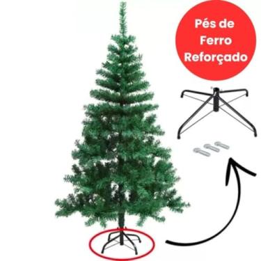 Imagem de Árvore de Natal Pinheiro Luxo 150cm 500 Galhos Cheia e Realista