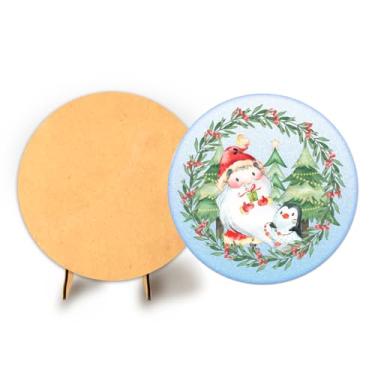 Imagem de Painel C Elastico Sublimado 50cm Natal + Suporte MDF (NAT061)