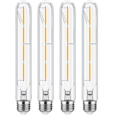 Imagem de Lâmpada LED Leools T10 4W 3000K branca macia regulável, pacote com 4