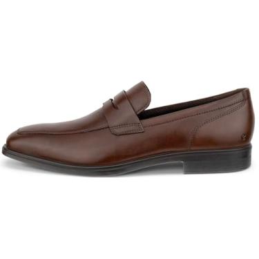 Imagem de ECCO - Mocassim masculino Queenstown Penny, Marrom cacau, 14-14.5