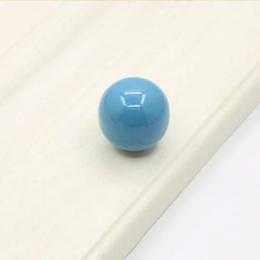 Imagem de Puxador de armário Puxador de porta redondo simples tampa de garrafa puxadores de gaveta armário (azul)