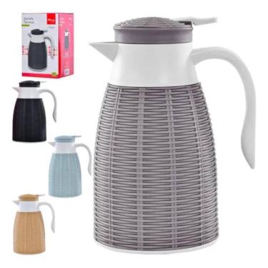 Imagem de Garrafa Térmica Rattan Luxo Café E Chá 1 Litro