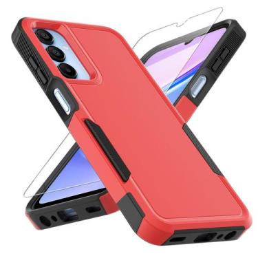 Imagem de Capa de telefone yuanming Galaxy A15 5G vermelha à prova de choque de 