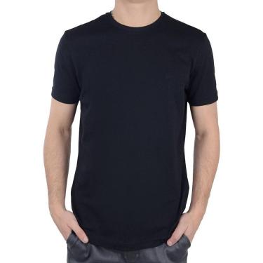 Imagem de Camiseta Masculina Lado Avesso MC Slim Fit Preta - LH174-Masculino