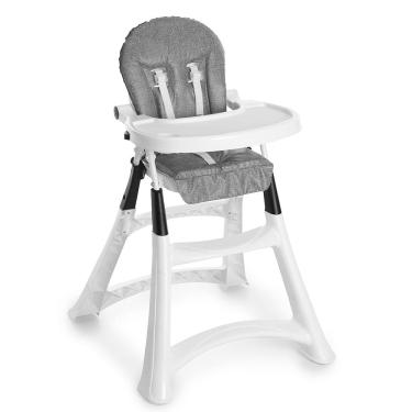 Imagem de Cadeira de Bebê para Alimentação Alta Premium 5070 Galzerano Grafite