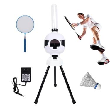 Imagem de Aparelho De Treino De Badminton EléTrico Com Duas OpçõEs De AlimentaçãO E BotãO De IníCio Para Treino Individual Ou Em Grupo