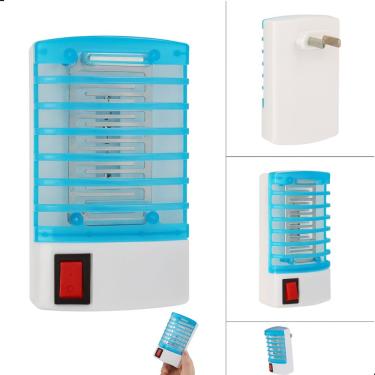 Imagem de Luminária Elétrica Abajur Noturno Armadilha Mata Mosquito e Insetos 127–220V Cor Sortida