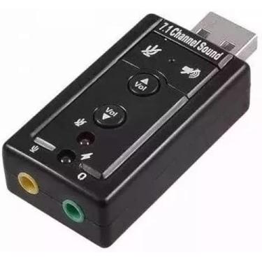 Imagem de PLACA DE SOM USB PARA P2 PC ADAPTADOR AUDIO 7.1
