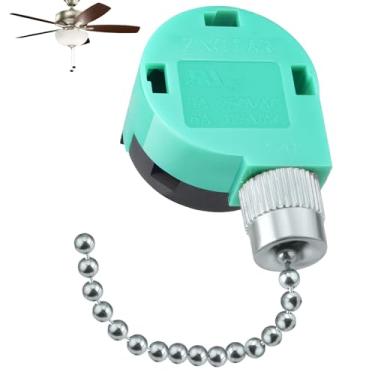 Imagem de Interruptor para ventilador de teto Hampton Bay & Hunter - 3 velocidades, 4 fios, prata