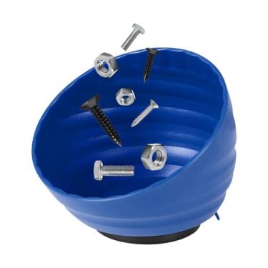 Imagem de NYTKL Copo magnético de porca, organizador de parafusos de bandeja de peças magnéticas curvadas comporta até 2,3 kg, tigela de parafusos de porcas multiuso bandeja de peças pequenas se fixa à