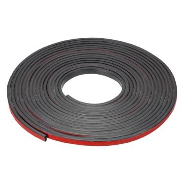 Imagem de YOKIVE Tira de vedação de borracha de espuma de 1/2 polegada, decapagem de borracha EPDM | Tira de vedação de porta retangular autoadesiva ótima para janelas de portas de carros (preta, 80 metros)