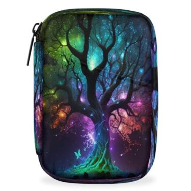 Imagem de Caixa organizadora de pílulas de viagem Tree of Life, caixa organizadora semanal, portátil, pílulas diárias, recipiente pequeno para pílulas anticoncepcionais, compartimentos removíveis para