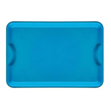 Imagem de Bandeja Plastica Self service grande 48x33cm buffet restaurante fast food lanches em Polipropileno(Azul)