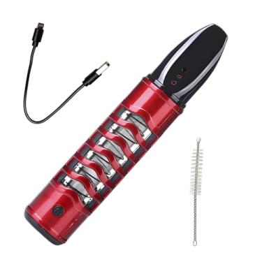 Imagem de Tuxihapp Cachimbo preguiçoso sem cinzas, cinzeiro de carregamento USB automático sem chamas sem queda de cinzas, suporte de cigarro elétrico portátil para carro, isqueiro de tungstênio portátil para a