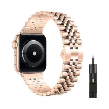Imagem de Pulseira De Aço Inoxidável Para Apple Watch Ultra 49mm 45mm 41mm 44mm 