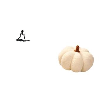 Imagem de Fenteer Escultura de Abóbora Criativa E Abstrata, Ornamento Decorativo, Estatueta de Pelúcia para Entrada de Quarto, Sofá, Decoração de Presente de