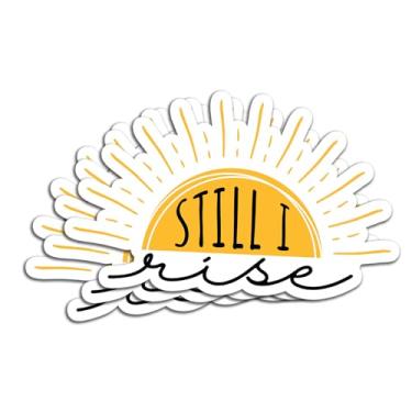 Imagem de (3 peças) Adesivo Still I Rise com citação motivacional adesivos de vinil à prova d'água para livros, laptops, telefone, garrafas de água, copo Kindle de 7,6 cm