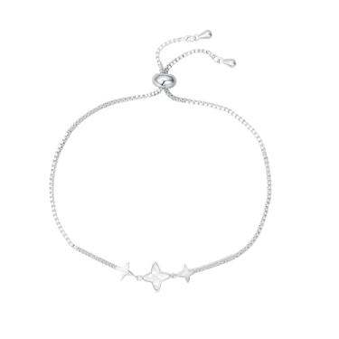 Imagem de Ymeiselle Pulseira feminina banhada a ouro 18K com pedras de zircônia cintilantes, tamanho ajustável, presente elegante para casamento, festa, mãe, namorada, aniversário, Natal, Medium, Cobre