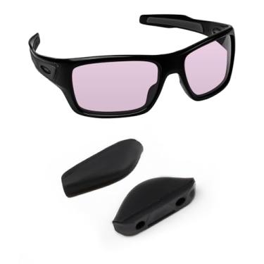 Imagem de Biyxpiv Protetores de nariz de substituição para óculos de sol Oakley Turbine OO9263 Turbine Rotor OO9307 Turbine XS OJ9003, fácil instalação - 1 par de almofadas de nariz