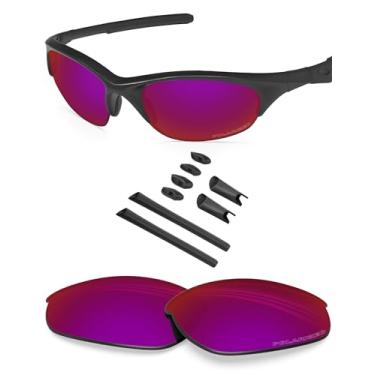 Imagem de BlazerBuck — Kit de lentes e meias polarizadas antissal para Oakley Half Jacket, Burned Starry Polarized, 0