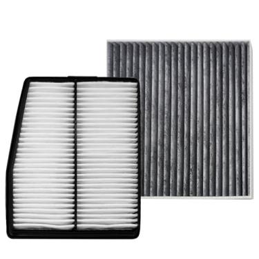 Imagem de Filtro de ar para motor e cabine para Santa Fe HYBRID (22-23), Tucson HYBRID (22-23), Sorento HYBRID(22-23), Sonata HYBRID (20-23), Sportage HYBRID (2023). Substitua 97133L1000, 28113-L5100.