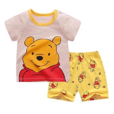 Imagem de Conjunto de Roupa Infantil Verão Winnie Pooh - 2 Peças (Menino), 110(3