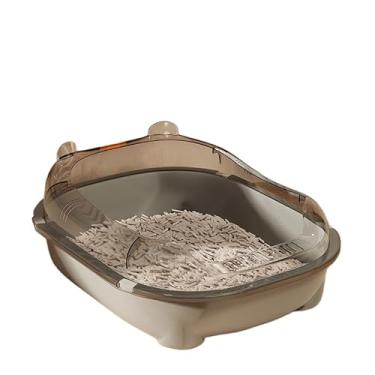 Imagem de Bandeja SanitáRia Fechada Grande Para Gatos — Bacia HigiéNica Tipo Banheira(Cinza - D)