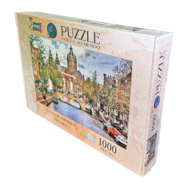 Imagem de Quebra-cabeça Volta Ao Mundo Holanda - 1000 Peças