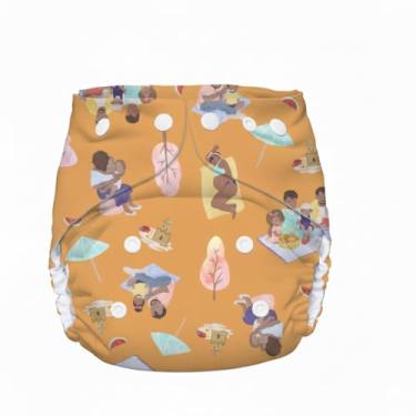Imagem de LêLi ecofraldas Fralda Reutilizável para Praia e Piscina, Tamanho Único 5-18kg, Lavável, Unissex (Praia Copacabana)