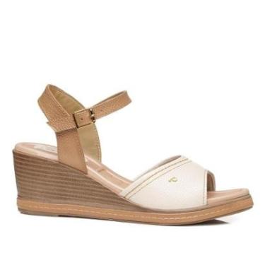 Imagem de Sandalia Pegada Feminino em Couro Off White 233952-02-Feminino