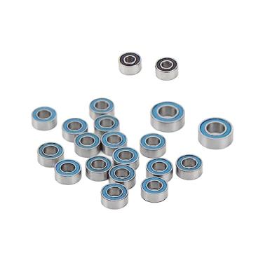 Imagem de Cuofyunl 20 peças rc rolamento de esferas de aço rc kit de rolamento de esferas cubo da roda rolamento selado de borracha dupla para axial 1/24 scx24