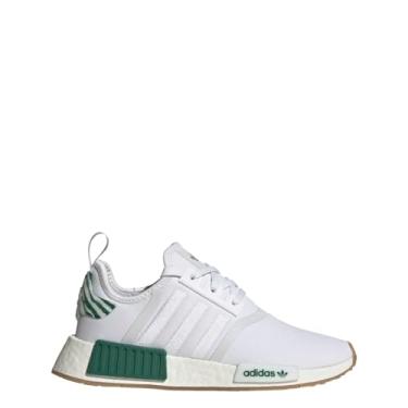 Imagem de adidas Tênis feminino NMD R1, Branco/Verde floresta, 36