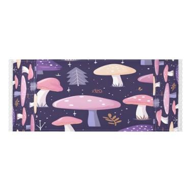 Imagem de Wassud Lindas capas de máquina de lavar e secar cogumelos de desenho animado, protetor de lavadora com sacos de armazenamento, capa de geladeira à prova de poeira com bolsos para lavanderia doméstica