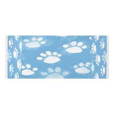 Imagem de Wassud Capas de lavadora e secadora de pata azul, protetor de lavadora com sacos de armazenamento, capa de geladeira à prova de poeira com bolsos para lavanderia doméstica, cozinha, 120 x 55 cm