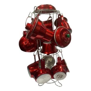 Imagem de Mini Panelinhas Com Paneleiros - L&L Cor:Vermelha, Vermelho