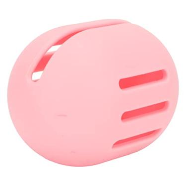 Imagem de Cryfokt Suporte de Esponja de Maquiagem de Silicone Design Oco Respirável para Liquidificador de Beleza Capa Macia Portátil de Viagem (Rosa)