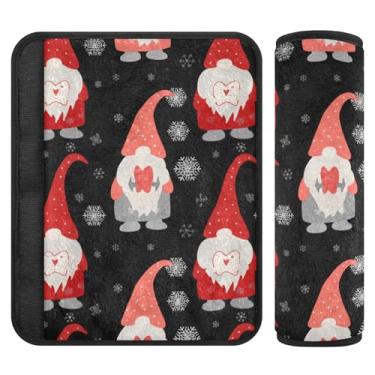 Imagem de Burbuja Capa para cinto de segurança de carro Gnomos, protetor de cinto de segurança macio confortável para alça de ombro de assento, 1 par pequeno