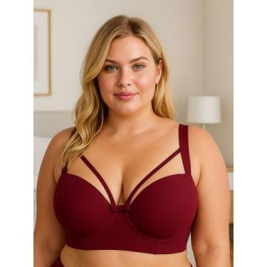 Imagem de Sutiã Plus Size Bojão Tiras Terra e Mar Soutien Reforçado - c9 STRAPPY