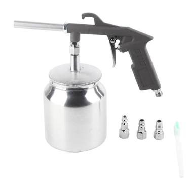 Imagem de LiebeWH Kit de Pistola de Jato de Areia, Material de Alumínio, Ferramenta Eficiente de Limpeza e Pintura para Uso Automotivo e de Móveis, Capacidade de 750 Cc, Fácil de Usar e Manter