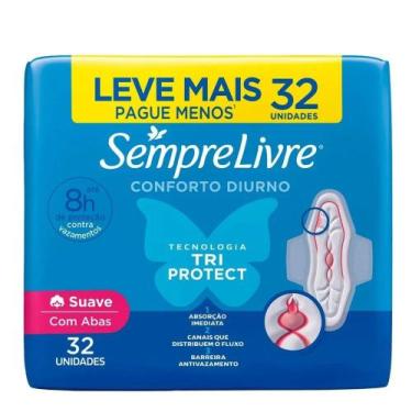 Imagem de Absorvente Sempre Livre Adapt Plus Suave Com Abas, Com 32un