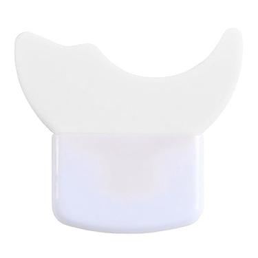 Imagem de Aplicador de cílios de silicone para evitar resíduos estéticos, protetor de rímel amigável à pele, branco