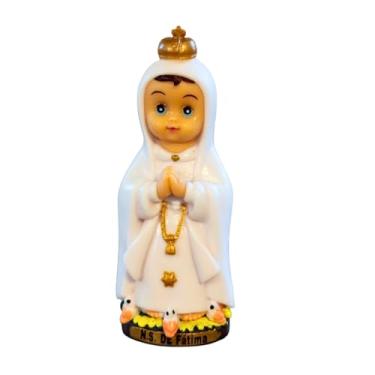 Imagem de Imagem Infantil Nossa Senhora de Fátima em Resina 8 cm – Estátua Católica Decorativa para Quarto de Criança, Lembrancinha de Batizado e Primeira Comunhão – Acabamento Delicado