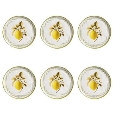 Imagem de Conjunto De Pratos De Sobremesa 06 Peças Bio Lemon Porto Brasil