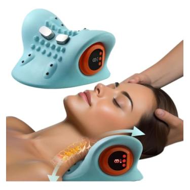 Imagem de Massageador Novo Pescoço Relaxante Portátil Elétrico Alívio Dor Cervical Recarregável